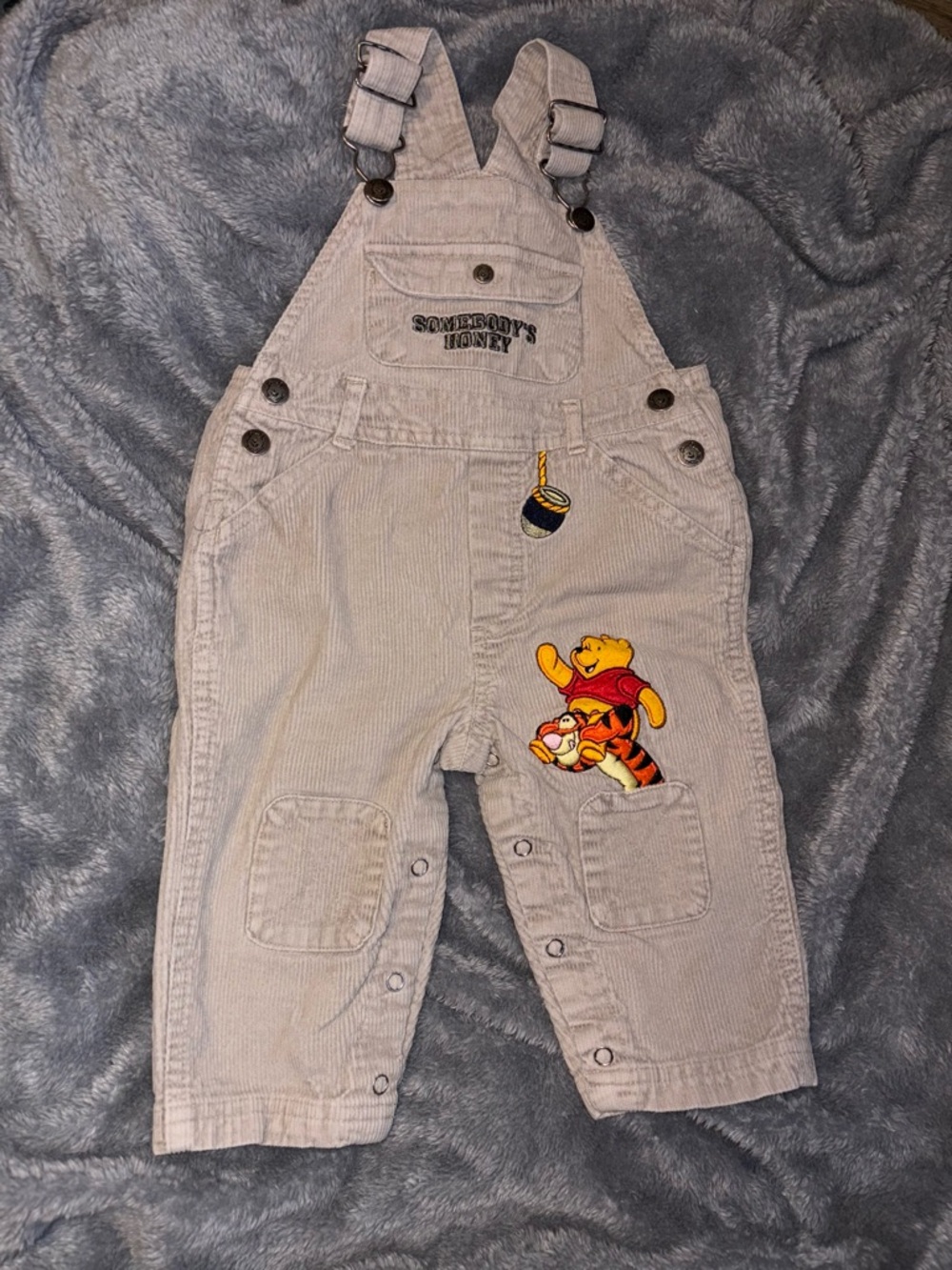 Vintage Winnie the Pooh Corduroy Overalls *RARE*